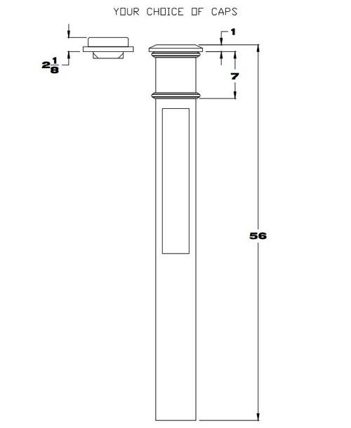 4098 Paneled Box Newel Post, CADD