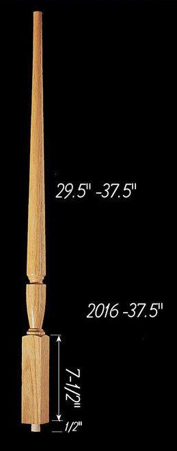 C-2016 37-1/2" Plain Carolina Baluster