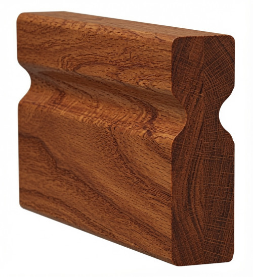 6203 2X6 Contemporary Handrail with Finger-Grips-Brazilian Cherry