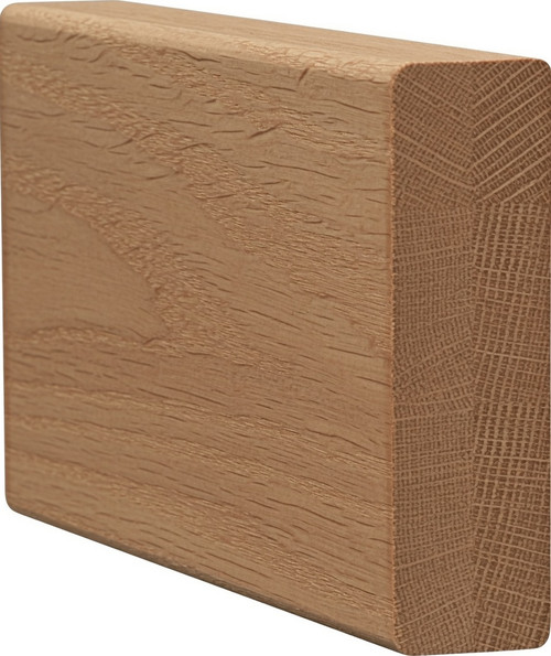 6003 2X6 Contemporary Handrail without Finger-Grips - White Oak