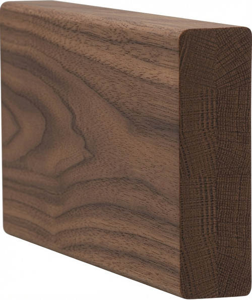 6003 2X6 Contemporary Handrail without Finger-Grips - Walnut