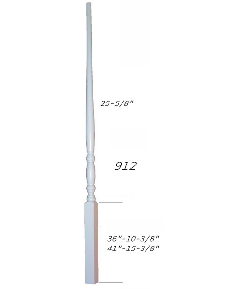 912 36" Bordeaux Classic Pin Top Baluster