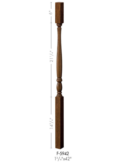 F-5942 42-inch Fluted Country Classic Baluster