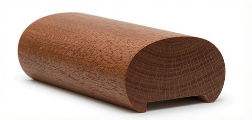 5600P Plowed Mahogany Oval Handrail