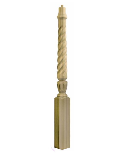 A3010T Twist 44" Pin Top Starting Newel Post 