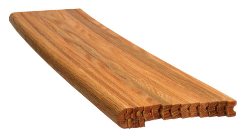 8070 Red Oak Stair Tread with Double Mitered Returns