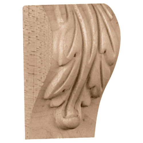 Acanthus Leaf Block Corbel 3" (CORW01X01X03BA)