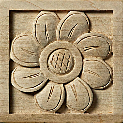 Sunflower Rosette, 3-1/2" (ROS03X03X01SF)