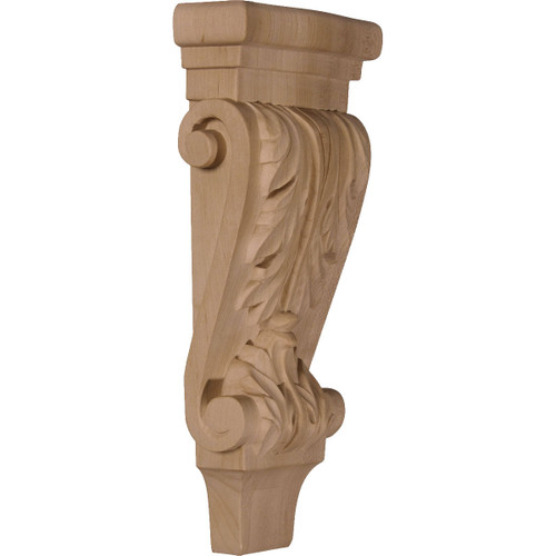 Acanthus Pilaster Corbel, 4-3/4" x 1-3/4" X 10" (CORW05X02X10PA)