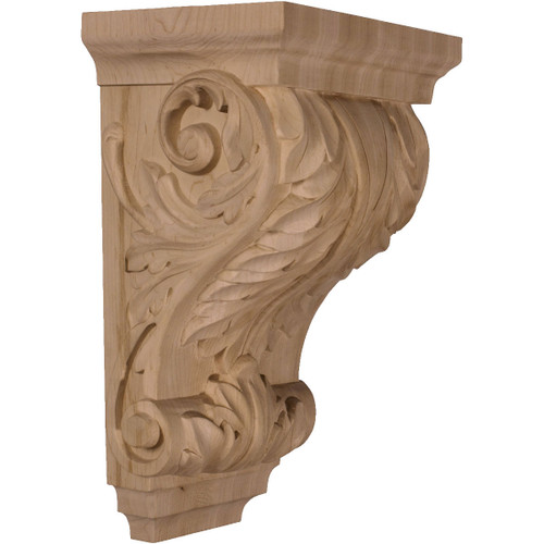 Acanthus Pilaster Large Wide Corbel, 8 1/2" X 6 1/2" 14" (CORW08X06X14AC)