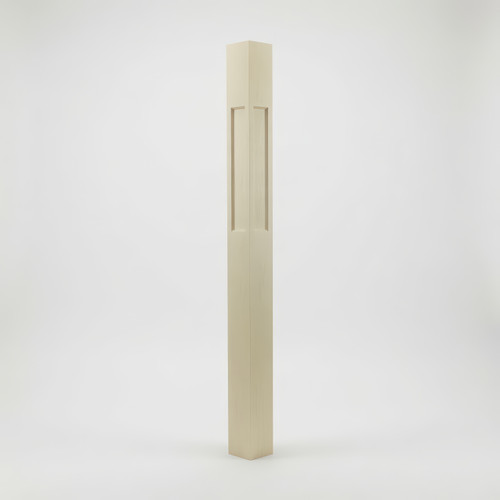 C-4578-FP 5-1/2" IBN Flat Panel Interchangeable Box Newel Post - Poplar