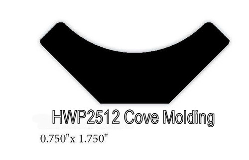 2511 .75" x 1.5" Cove Molding