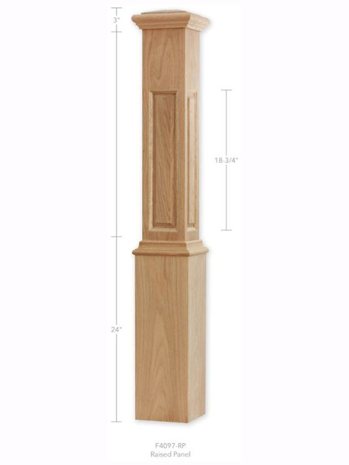 F4097-PL Plain Large Box Newel Post | Westfire Stair Parts ®