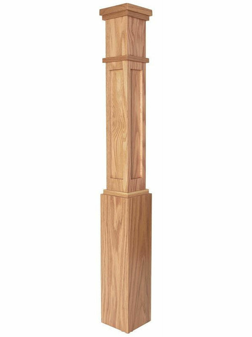 MFP-4091 Primed with Special Species Trim Box Newel Post