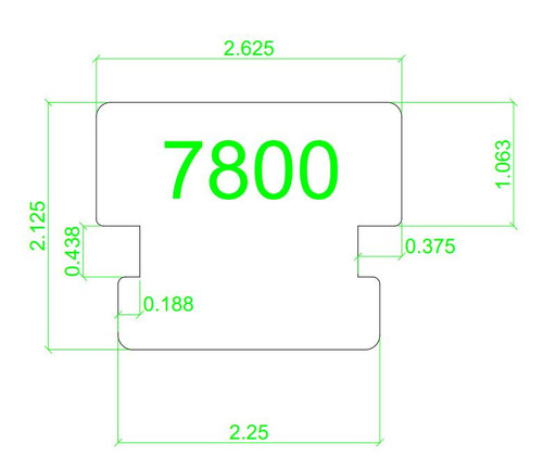 7800 Modern Handrail CADD