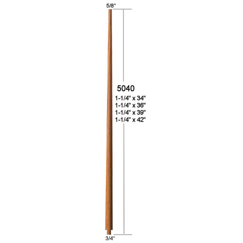 5040 34" Colonial Pin Top Baluster