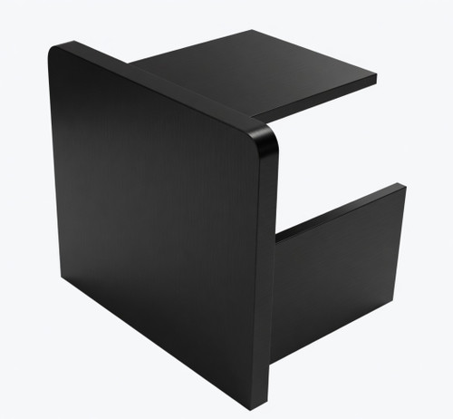 E1100130/MB Nero Black Square End Cap 
