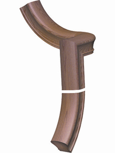 SP-7050 2-Rise Quarter-Turn Gooseneck, Red Oak