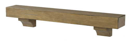 The Shenandoah Shelf Mantel, 60" Dune Finish