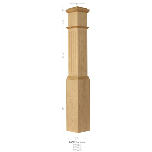 F-4092 Fluted Large Box Newel Post