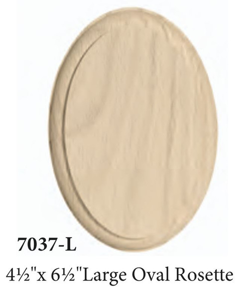7037L Large Oval Rosette