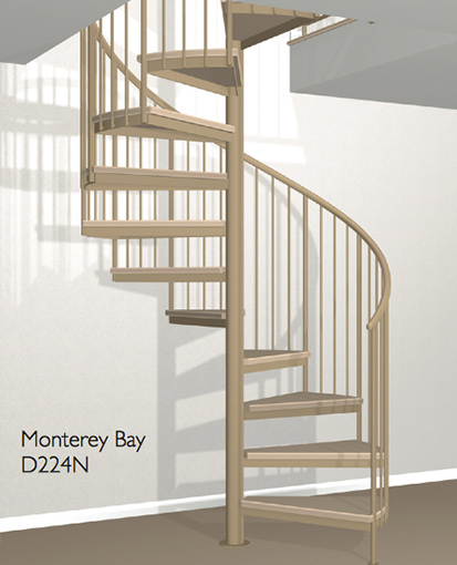 D224n Crown Heritage Metal Spiral Staircase