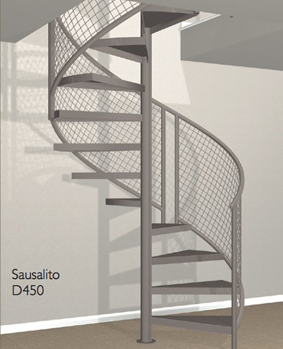 D450 Crown Heritage Metal Spiral Staircase