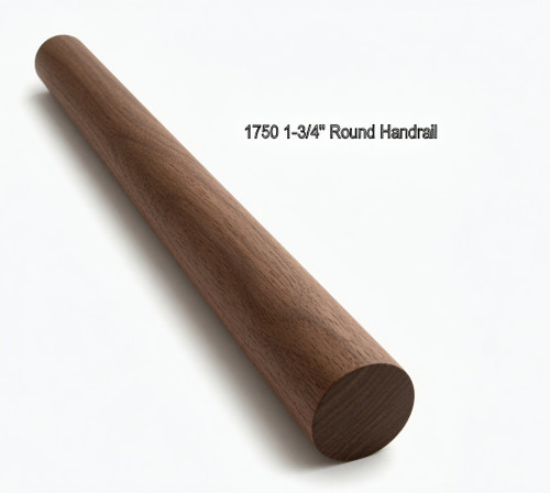 1750 Walnut Round Handrail | Westfire Stair Parts