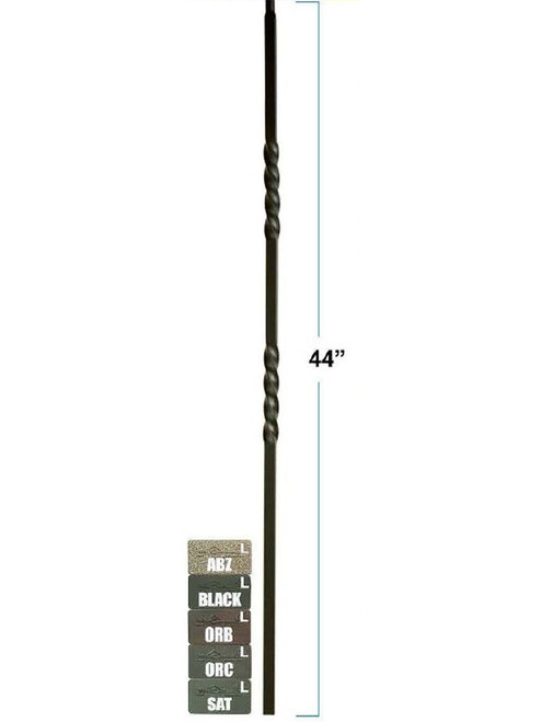 2851 Mega Double Twist Tubular Steel Baluster, 3/4-Inch (19mm ...