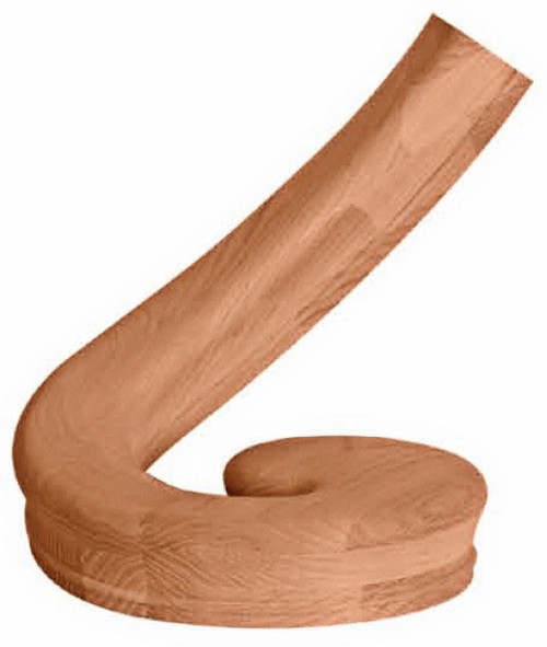 SP-7036 Red Oak Right Hand Climbing Volute