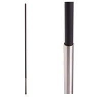 SoHo - Stainless Steel Base on Satin Black Baluster (17.4.1) One Sleeve