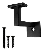 SQ212 Square Modern Handrail Bracket 2-1/2" Reach (Satin Black)