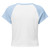 Women’s micro rib raglan baby tee
