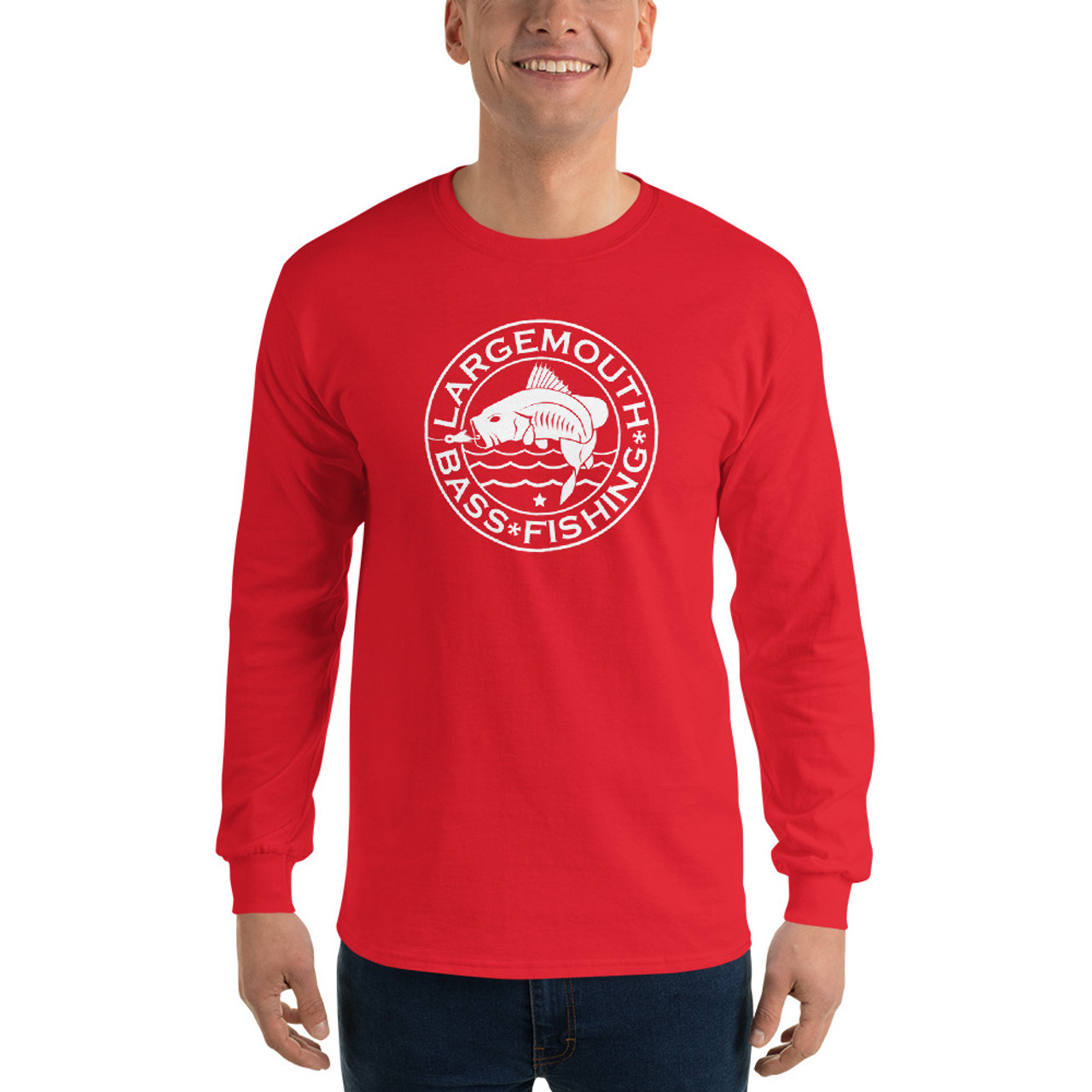 Largemouth Bass Fishing, Long Sleeve T-Shirt