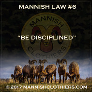 Mannish Law #6 Be Disciplined