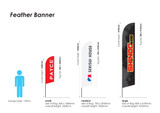 Feather Banner - Size Options