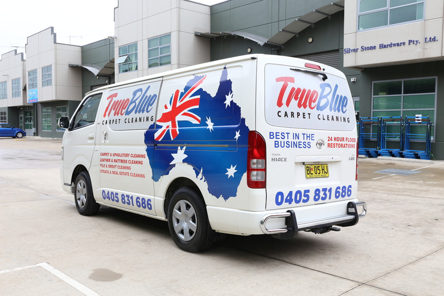 TrueBlue Van Signage
