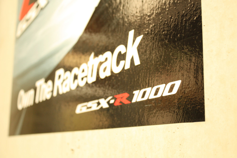 GSXR Concrete Wall Graphic