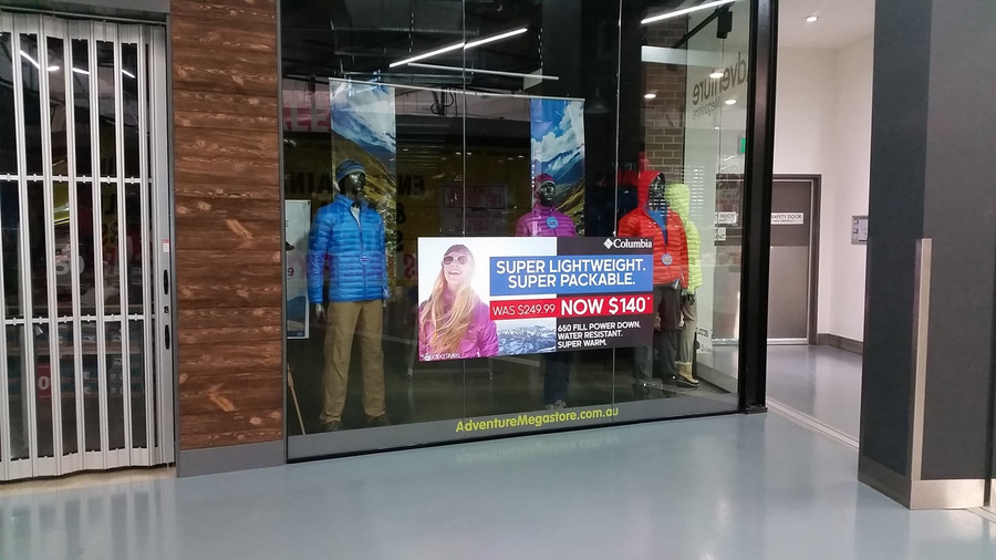 Print on adhesive side