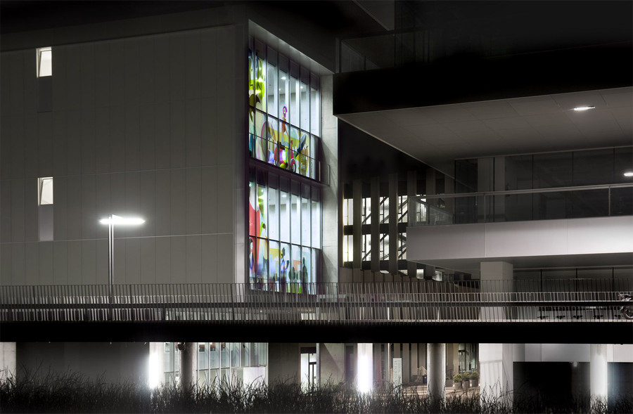 Building Glass Clear Vinyl Print