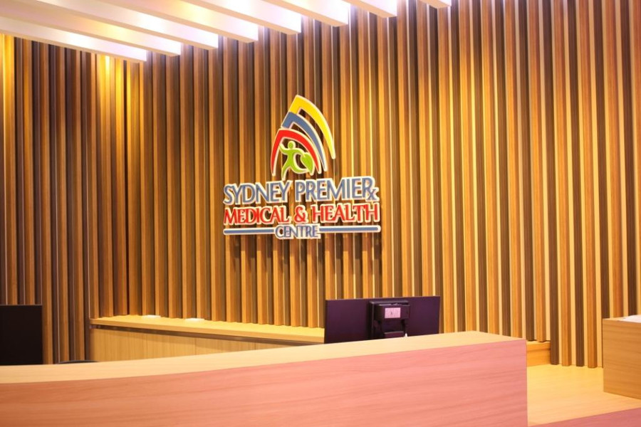 Medical Centre Floating 3D Double Layer Reception Sign