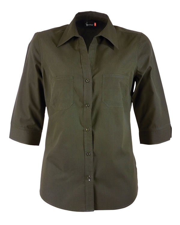 Ladies Harley 3/4 Sleeves Business Shirt
(Military)