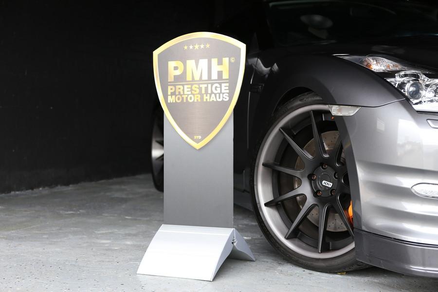 Rocket Stand with custom contour cut vertical panel