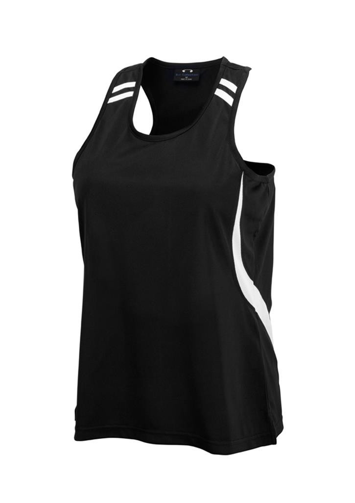 Ladies Flash Singlet
(Black/White)