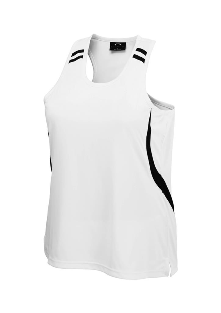 Ladies Flash Singlet
(White/Black)
