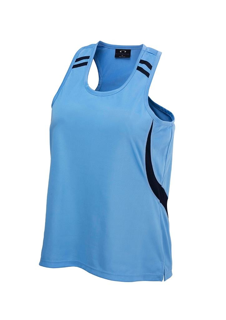 Kids Flash Singlet
(Sky Blue/Navy)