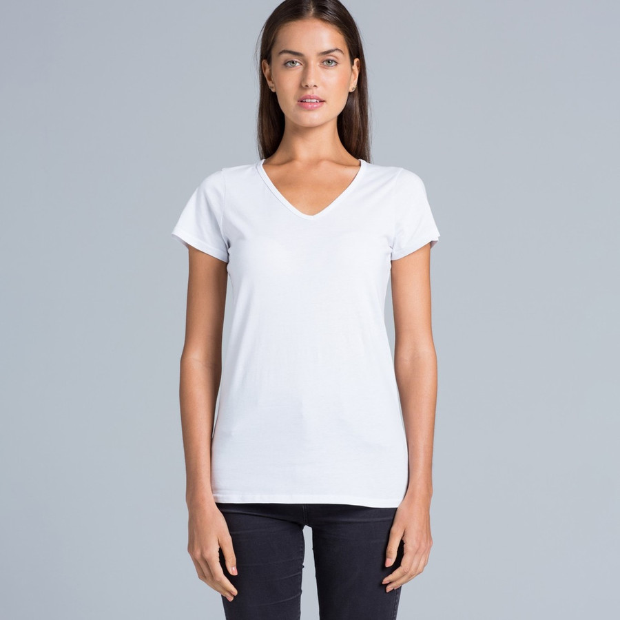 Ladies Bevel V-Neck T-Shirt
