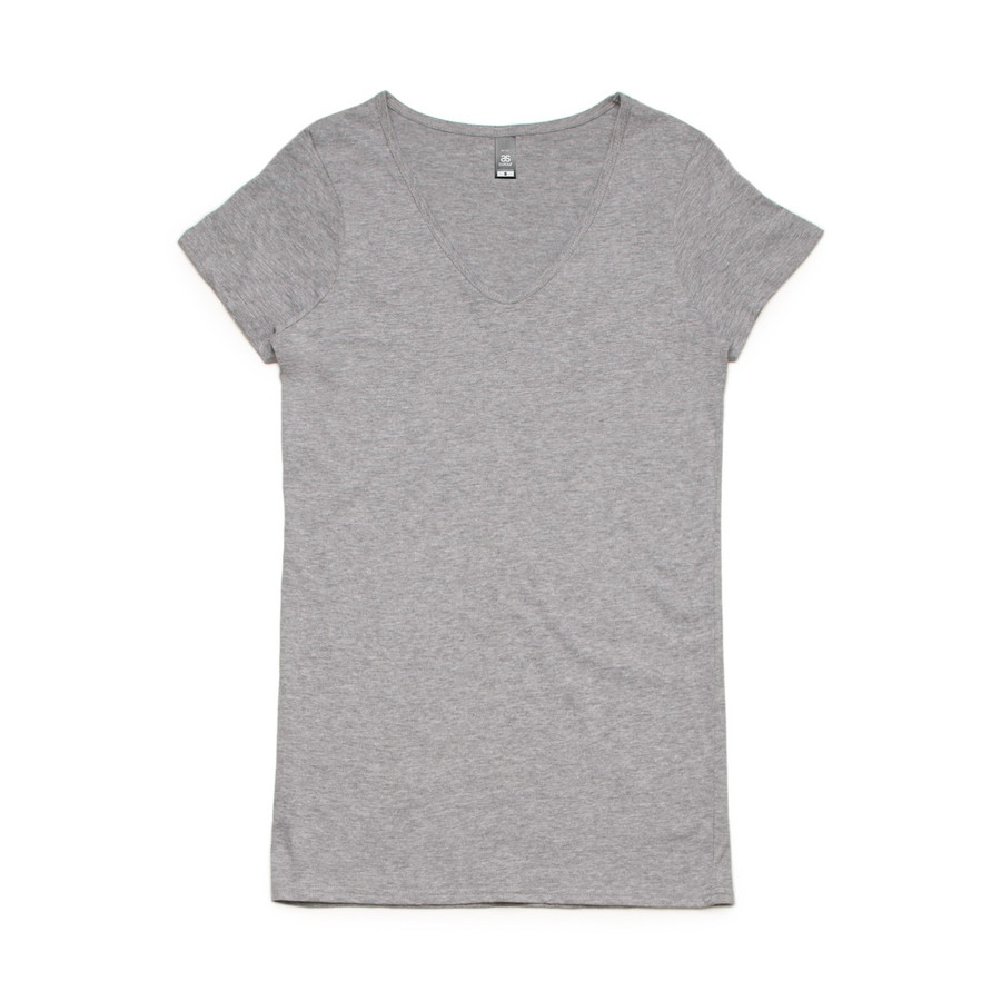 Ladies Bevel V-Neck T-Shirt
(Grey Marle)