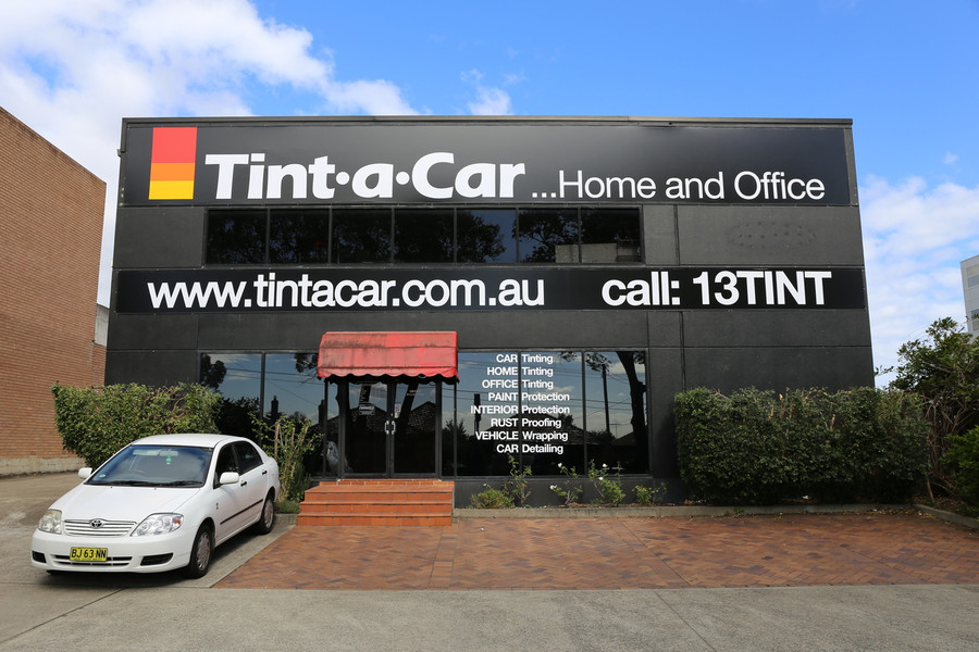 Tint a Car Building Signage