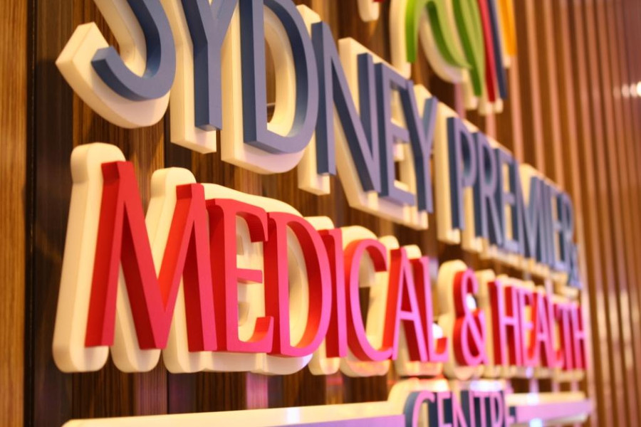 Sydney Medical Centre Reception Sign